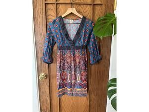 Flying Tomato Boutique Small S Paisley Hippie Bohemian Kimono Asian-Inspired